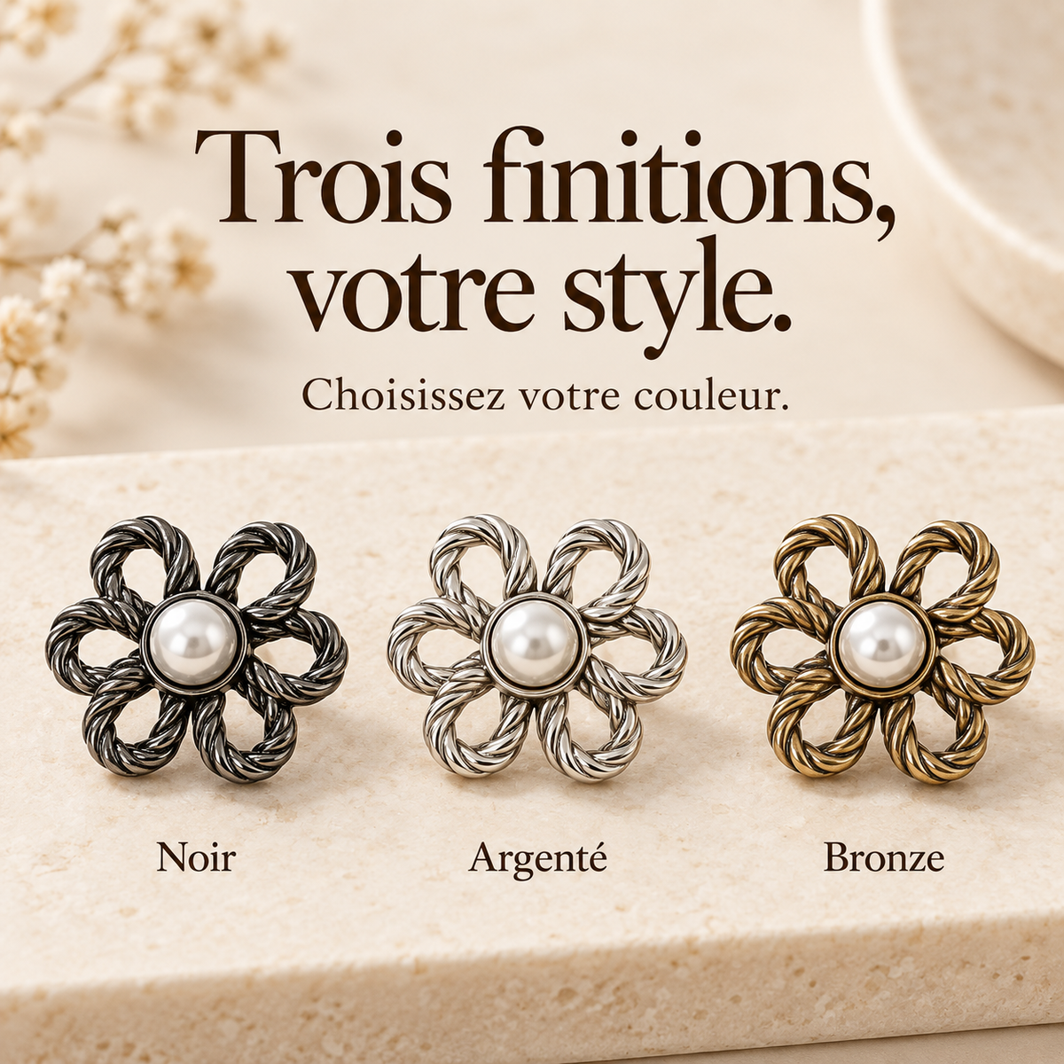 Flora™ — Clip Fleur Ajustable pour Jeans & Pantalons sans couture